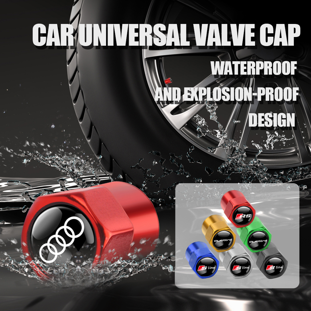 Tippet Line - 4pcs Metal Car Wheel Tire Valve