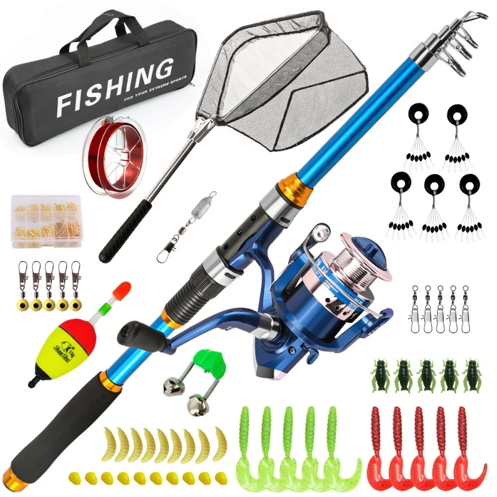 Saltwater Line - 2.1-3.6M Telescopic Glass Fiber Fishing Rod
