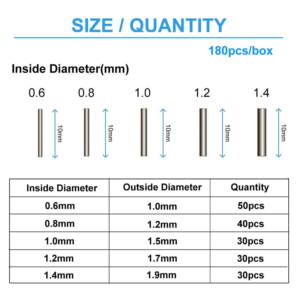 180Pcs/Box 0.6mm-1.4mm Copper  - Fishing Line Box 리뷰 및 가격