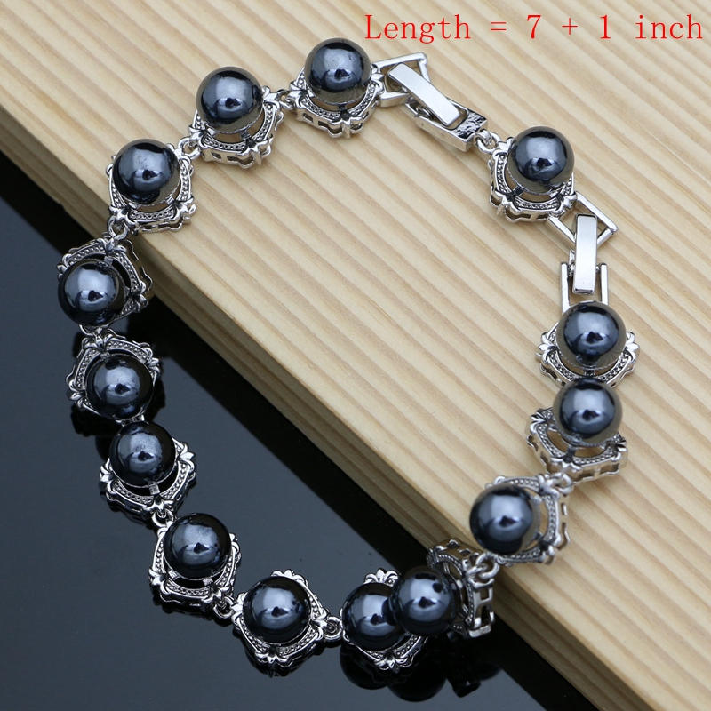 Black Pearls 925 Silver Jewelr - Freshwater Line 리뷰 및 가격