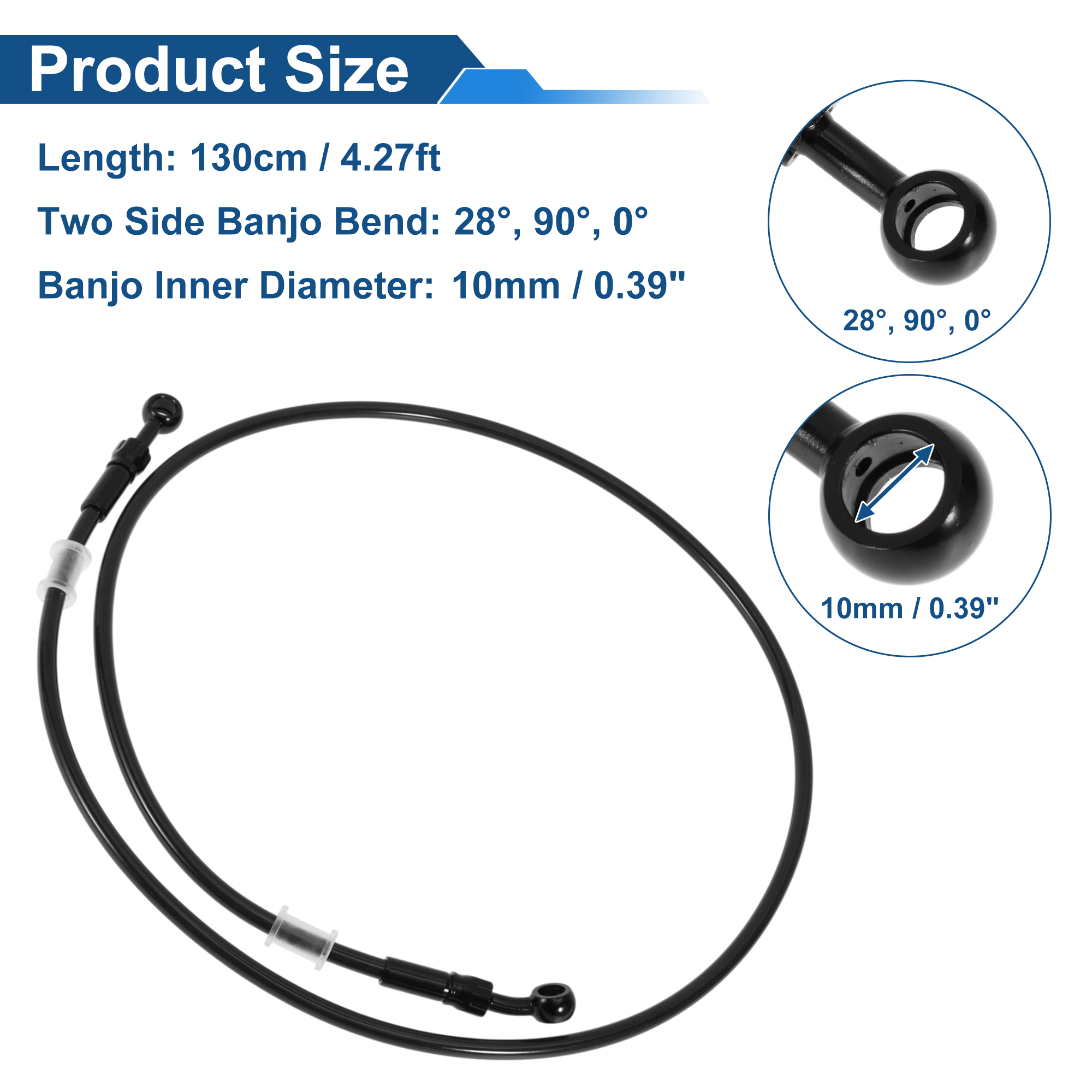 UXCELL 130cm Motorcycle Brake  - Braided Line 리뷰 및 가격
