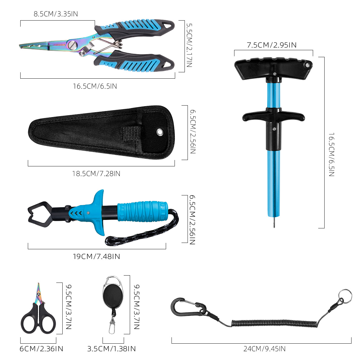 7-piece fishing tool set, prof - Saltwater Line 리뷰 및 가격
