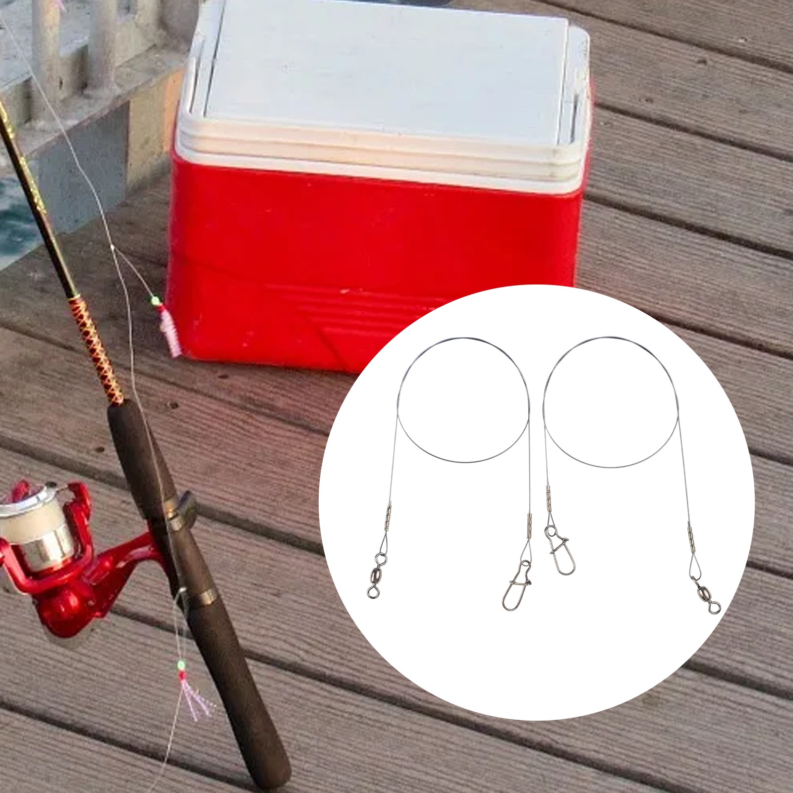 2pc Fishing Titanium Wire Lead - Leader Line 리뷰 및 가격