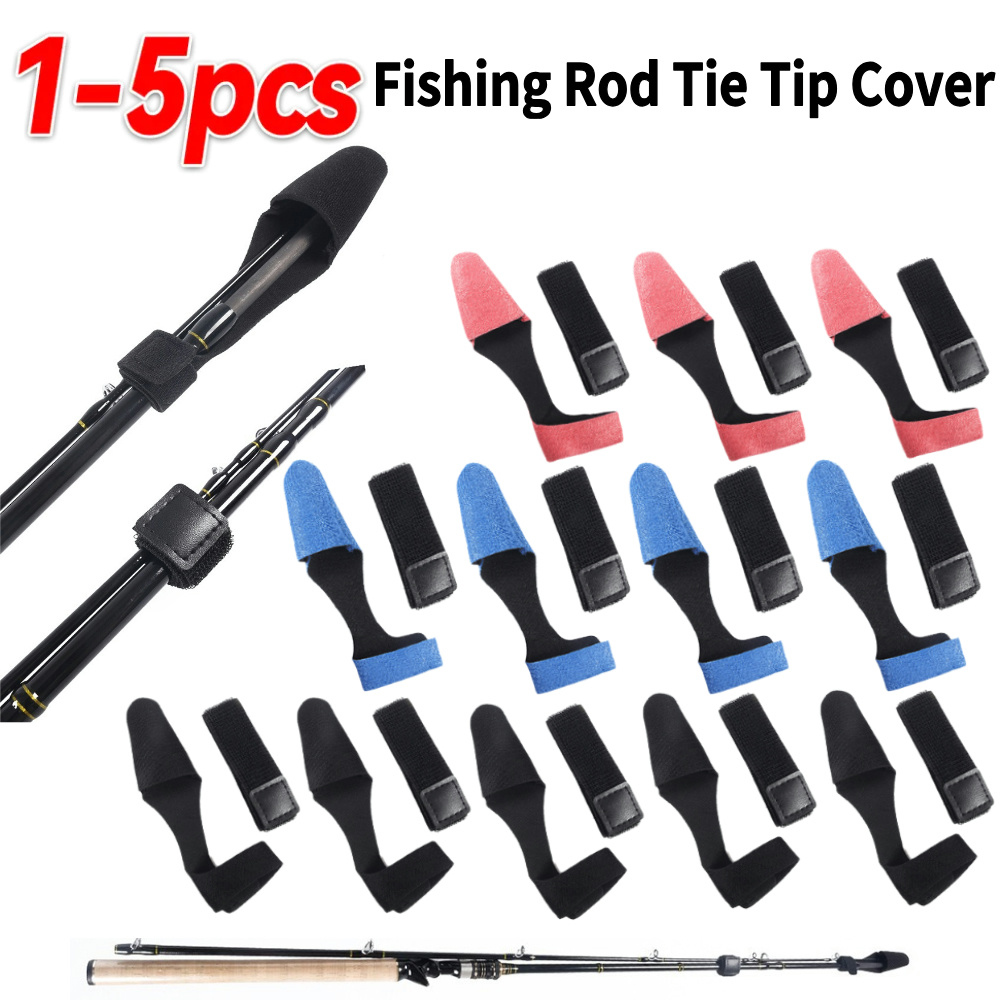 1-5PCS Fishing Rod Tie Tip Cov - Fishing Line Box 리뷰 및 가격