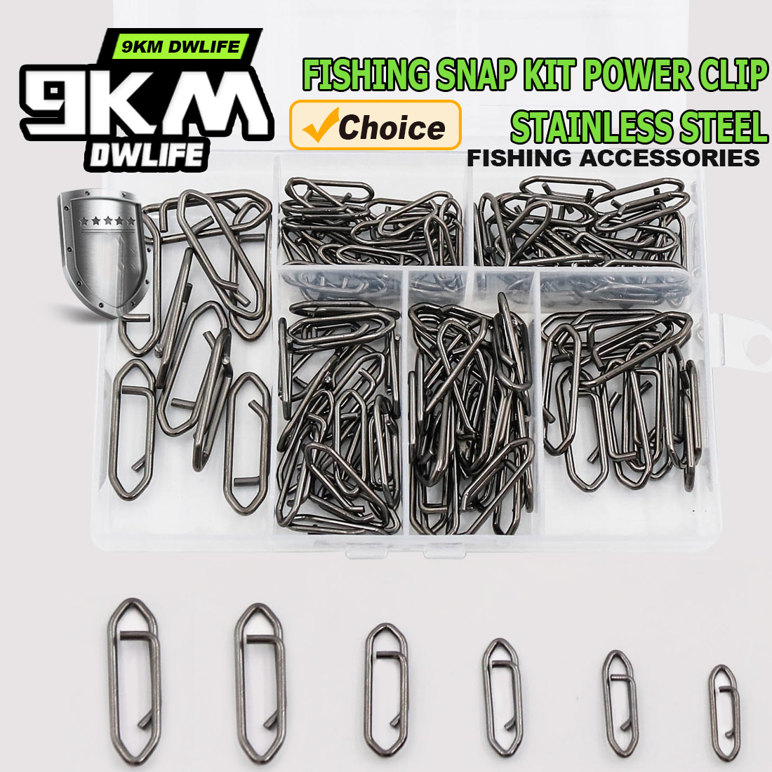 9KM Fishing Snap Kit 110pcs Po - Monofilament Line 리뷰 및 가격
