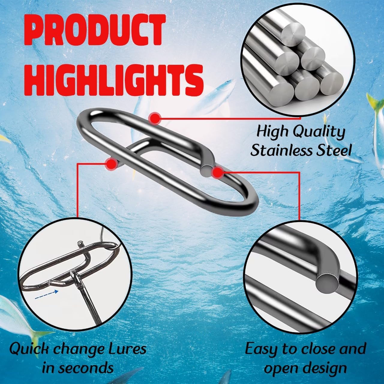 9KM Fishing Snap Kit 110pcs Po - Monofilament Line 리뷰 및 가격