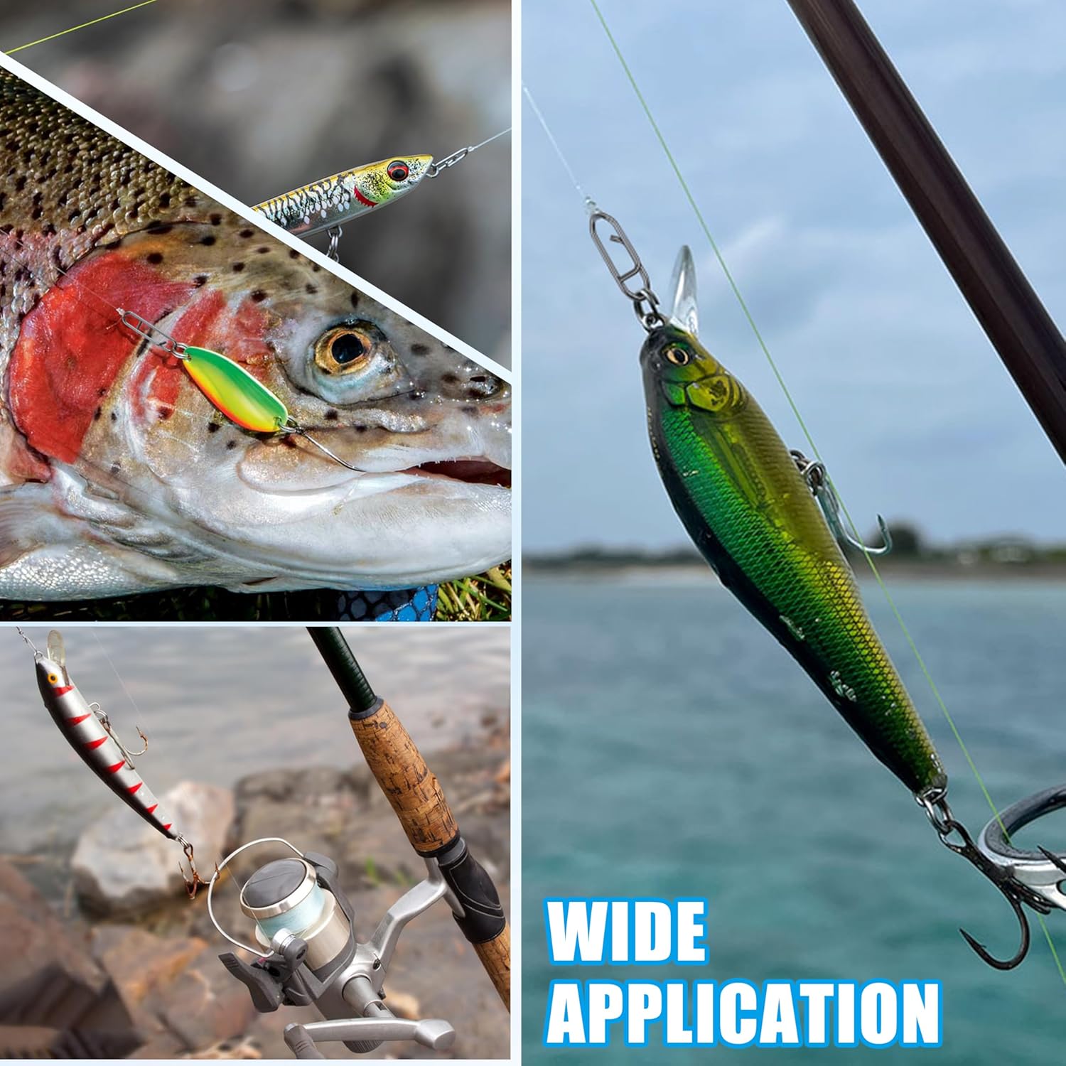 9KM Fishing Snap Kit 110pcs Po - Monofilament Line 리뷰 및 가격