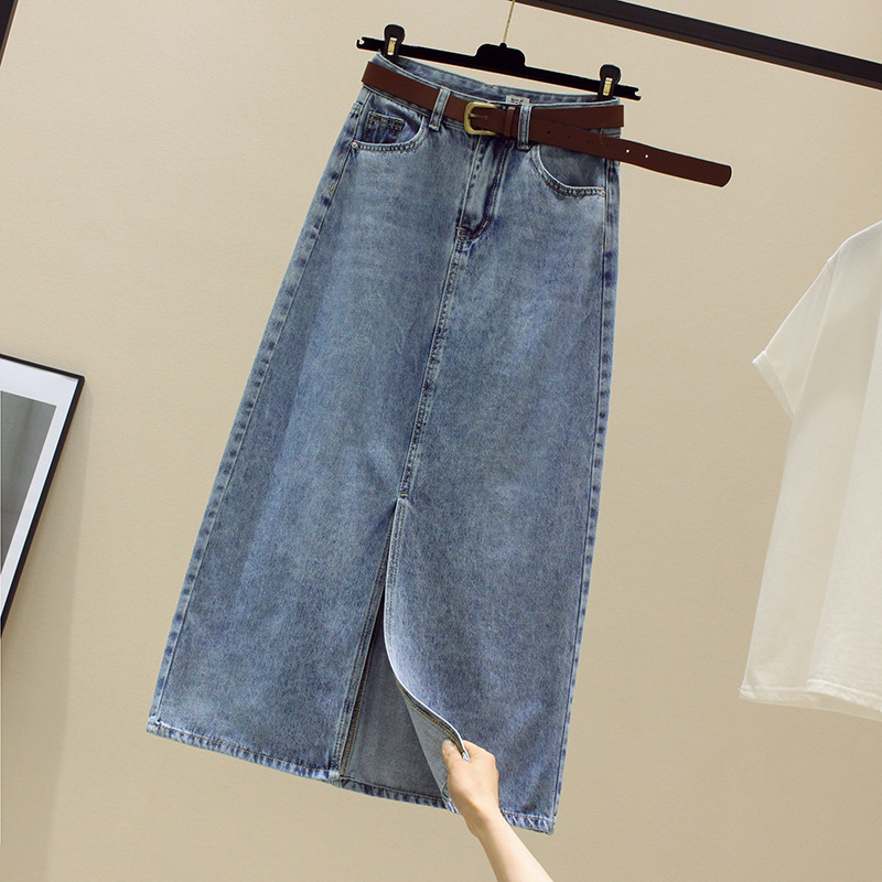 Sexy Wrap Buttocks Denim Skirt - Fly Line 리뷰 및 가격