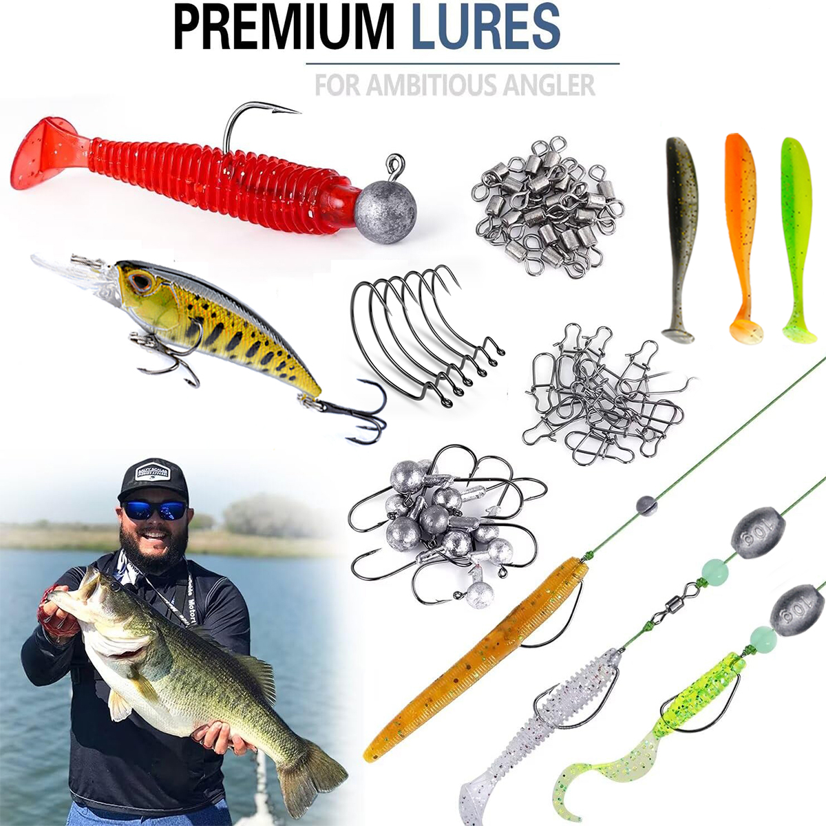 Fishing Pole Set Full Kits Wit - Fishing Line Spooler 리뷰 및 가격