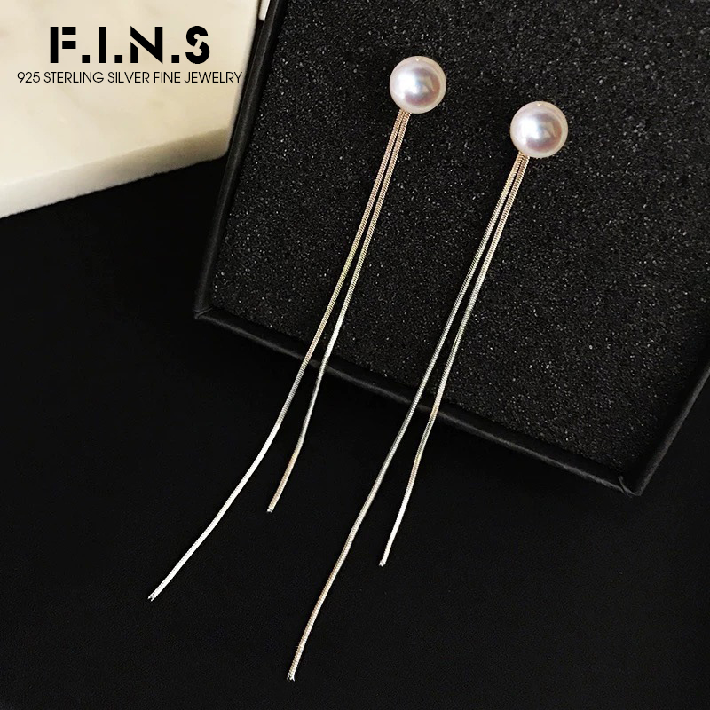 F.I.N.S 925 Silver Earrings Fo - Freshwater Line 리뷰 및 가격