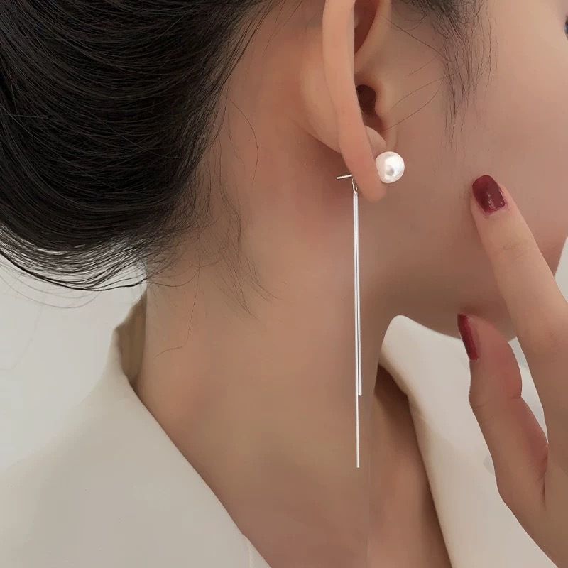 F.I.N.S 925 Silver Earrings Fo - Freshwater Line 리뷰 및 가격