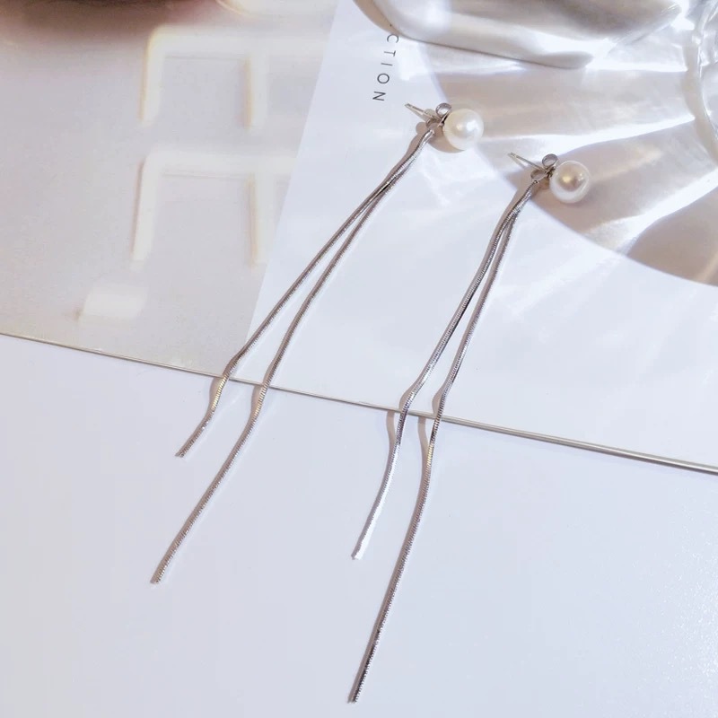 F.I.N.S 925 Silver Earrings Fo - Freshwater Line 리뷰 및 가격