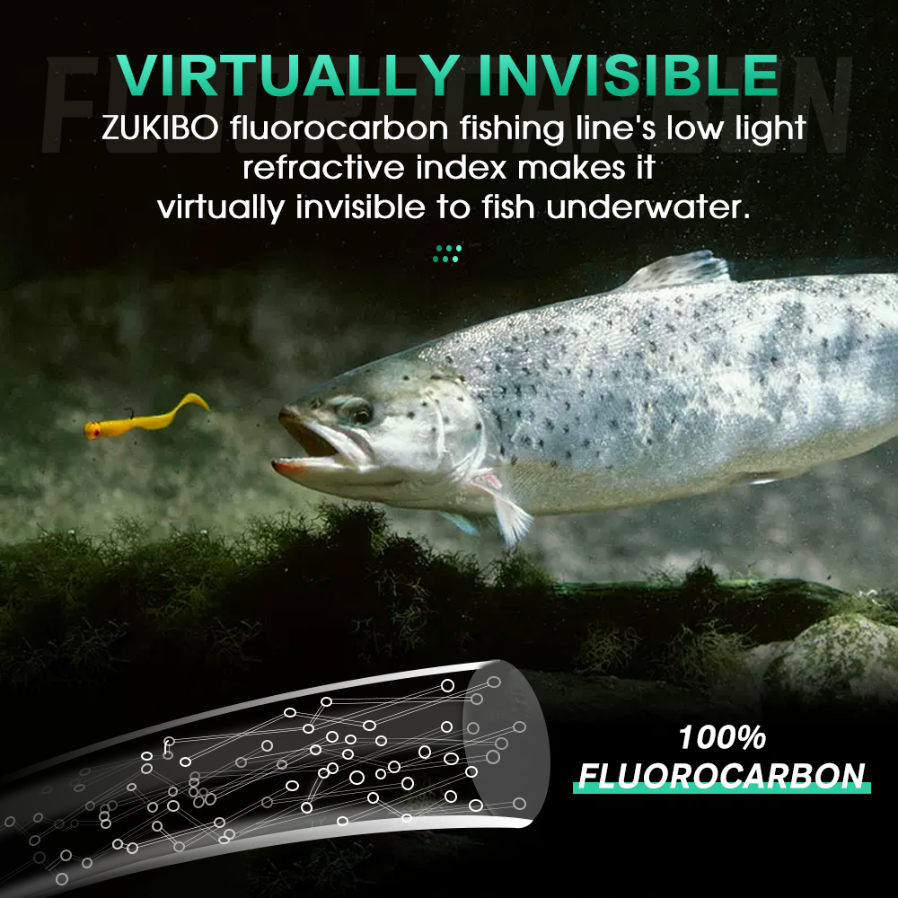 ZUKIBO 100% Fluorocarbon Fishi - Copolymer Line 리뷰 및 가격